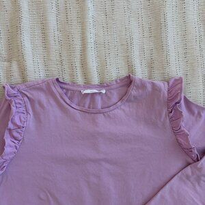 Mango Basic Cotton Long sleeve top Size L